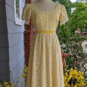 Vintage Daisy Formal Dress - Etsy Vintage Daisy Formal Dress - Etsy