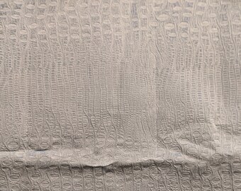 Gray Dino/Crocodile Material 2 yards plus 18 inches Embossed Polyester Fabric for Costume, Skirt, Thin Light to Med. Weight Fabric Remnant