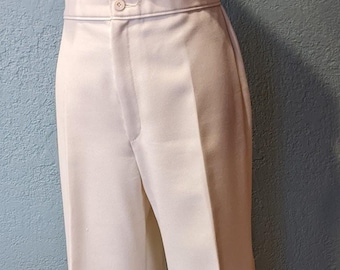 1980's Levi Strauss & Co. Bendover pants size 30 inch waist, 40 inch hip Off White in color High waisted Motion Pants Resist Wrinkles