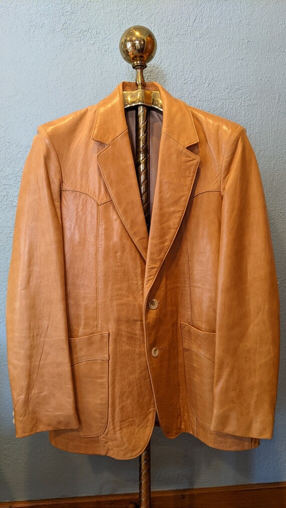 mens leather western sport coats