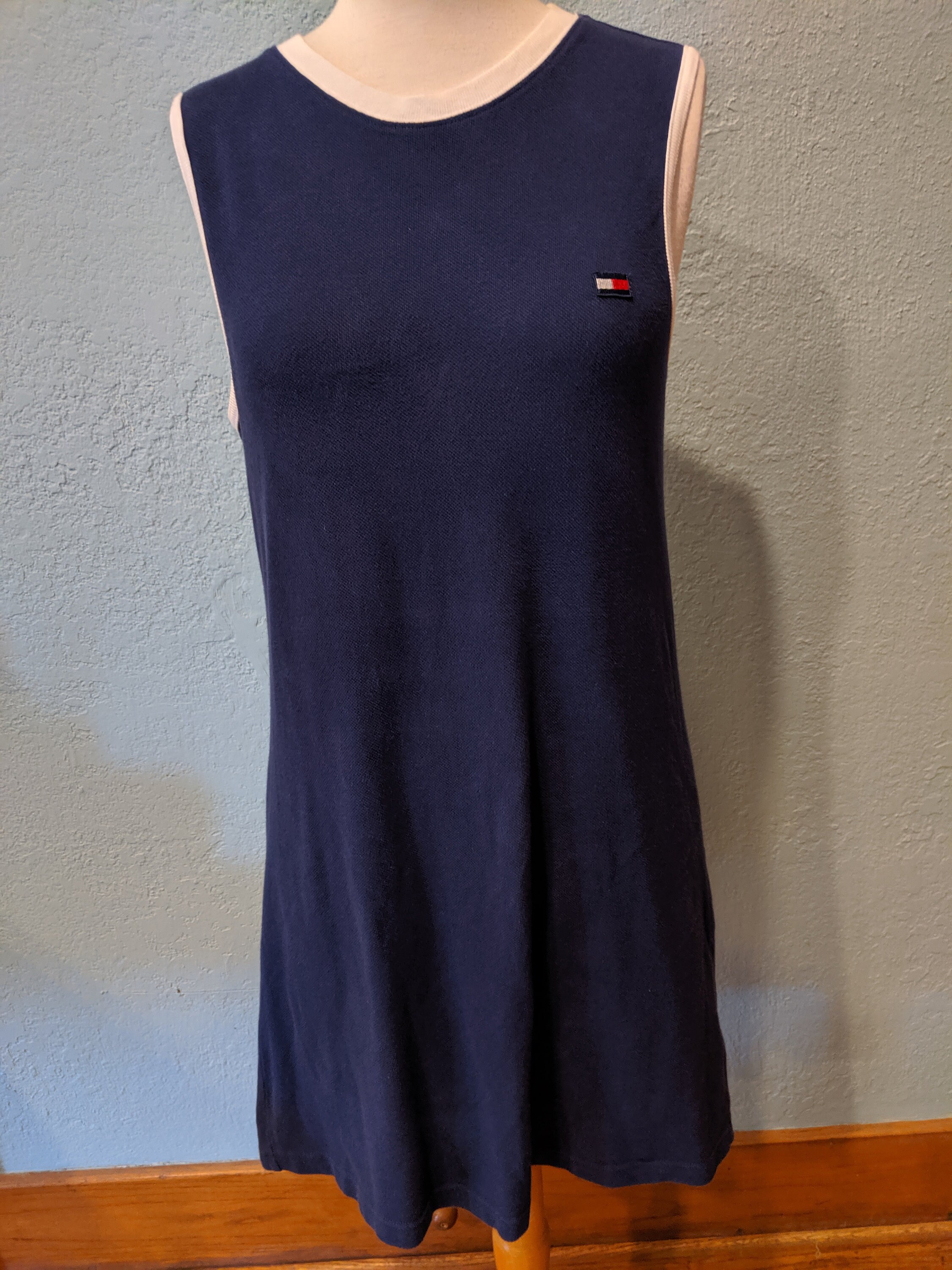 Tommy Hilfiger Tank Dress Red, White, Blue Size Medium Sporty Look