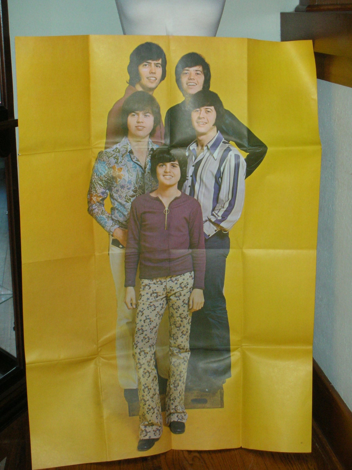 Vintage Osmond Brothers poster from the 70's. Large poster of young
