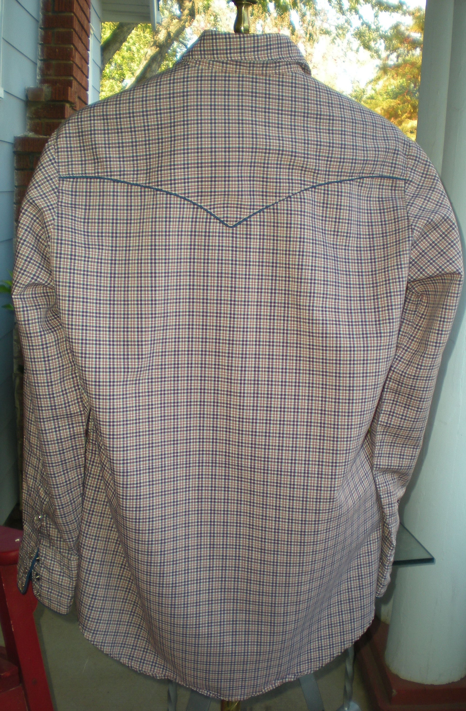 Kenny Rogers Western Collection Plaid Western Shirt Size 15 1/2 - 34 ...