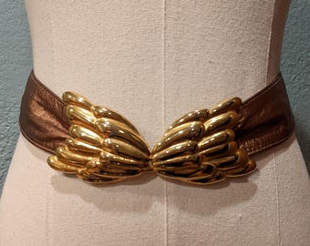 Vintage Omega Gold Woven Embellished Belt Vintage Omega Gold Woven Belt SZ S - Etsy main image 3