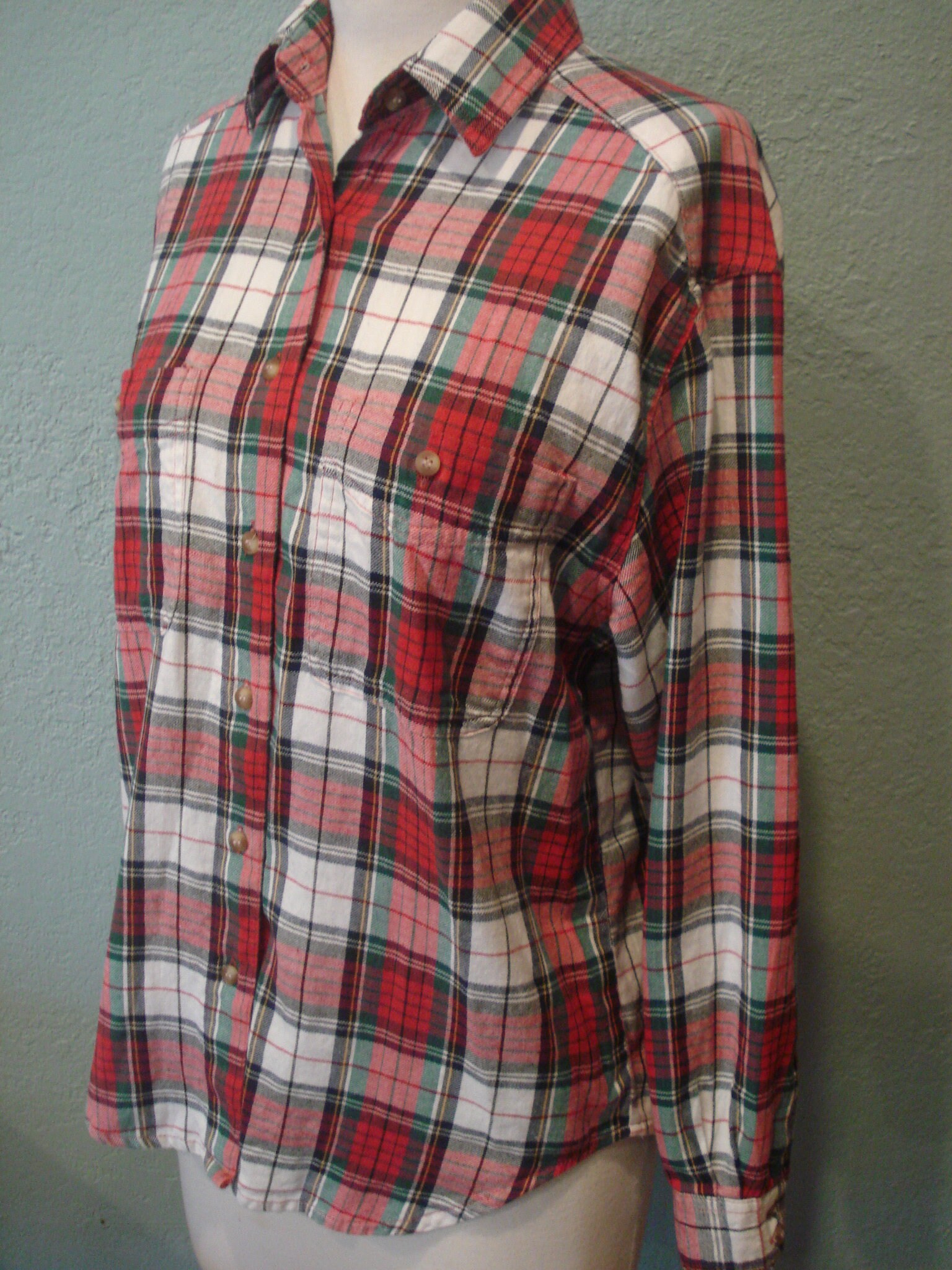 80's Women's Flannel Shirt Size Med by Palmetto's Yoke Back w/inverted ...