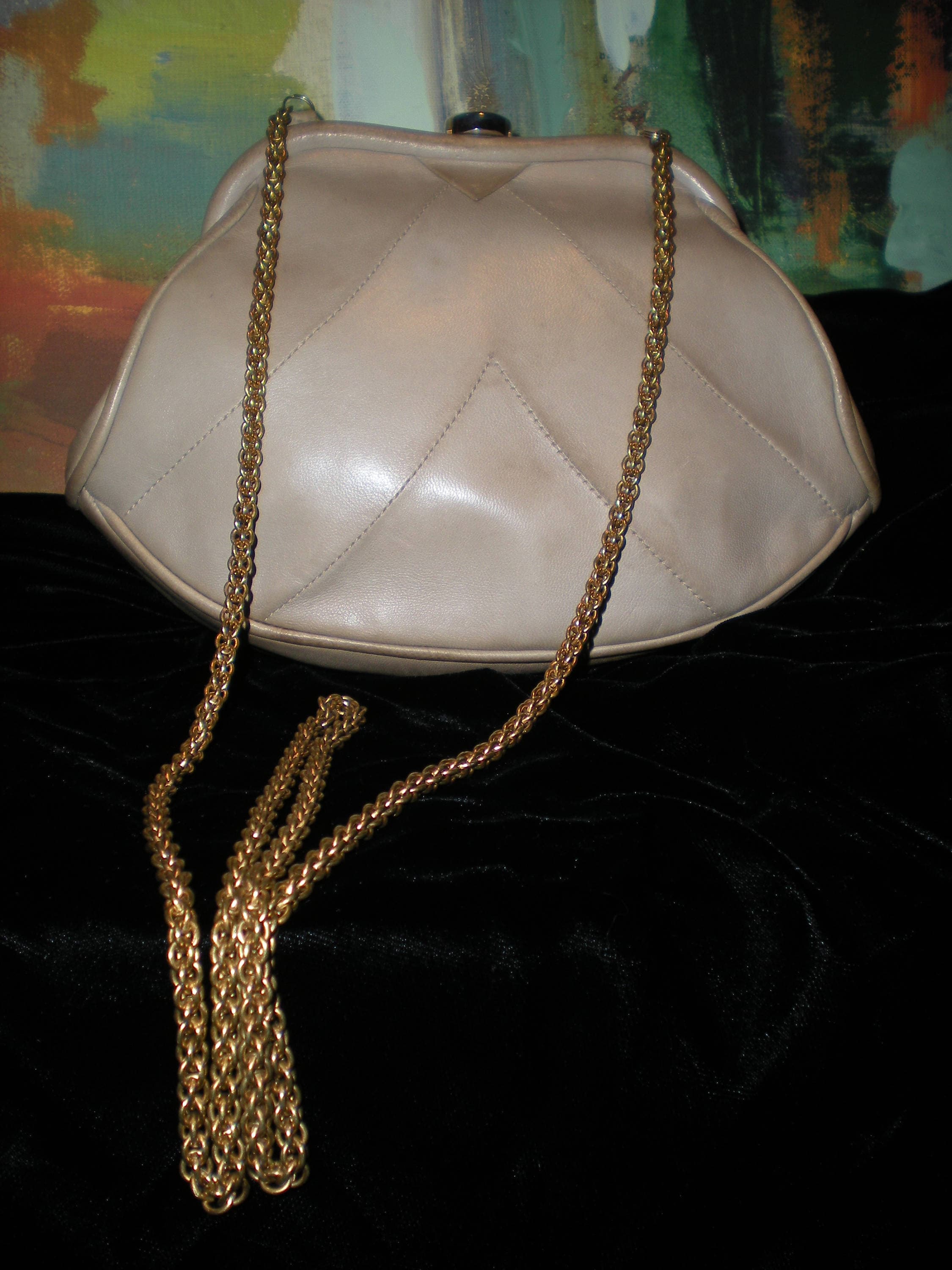 Chanel clam shop bag