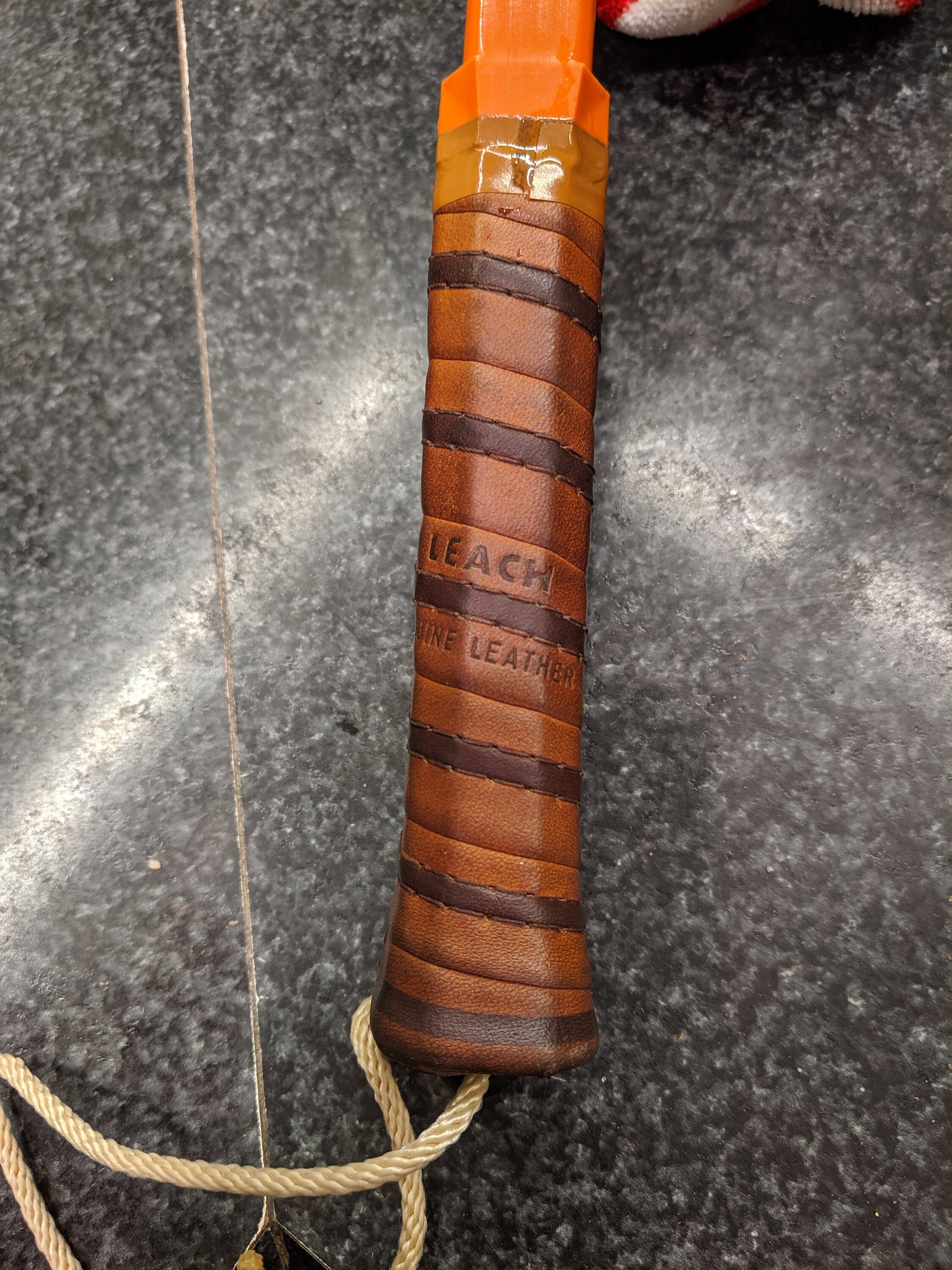 1971 Leach Bandido Racquetball Racket Orange Leach San Diego Made in USA