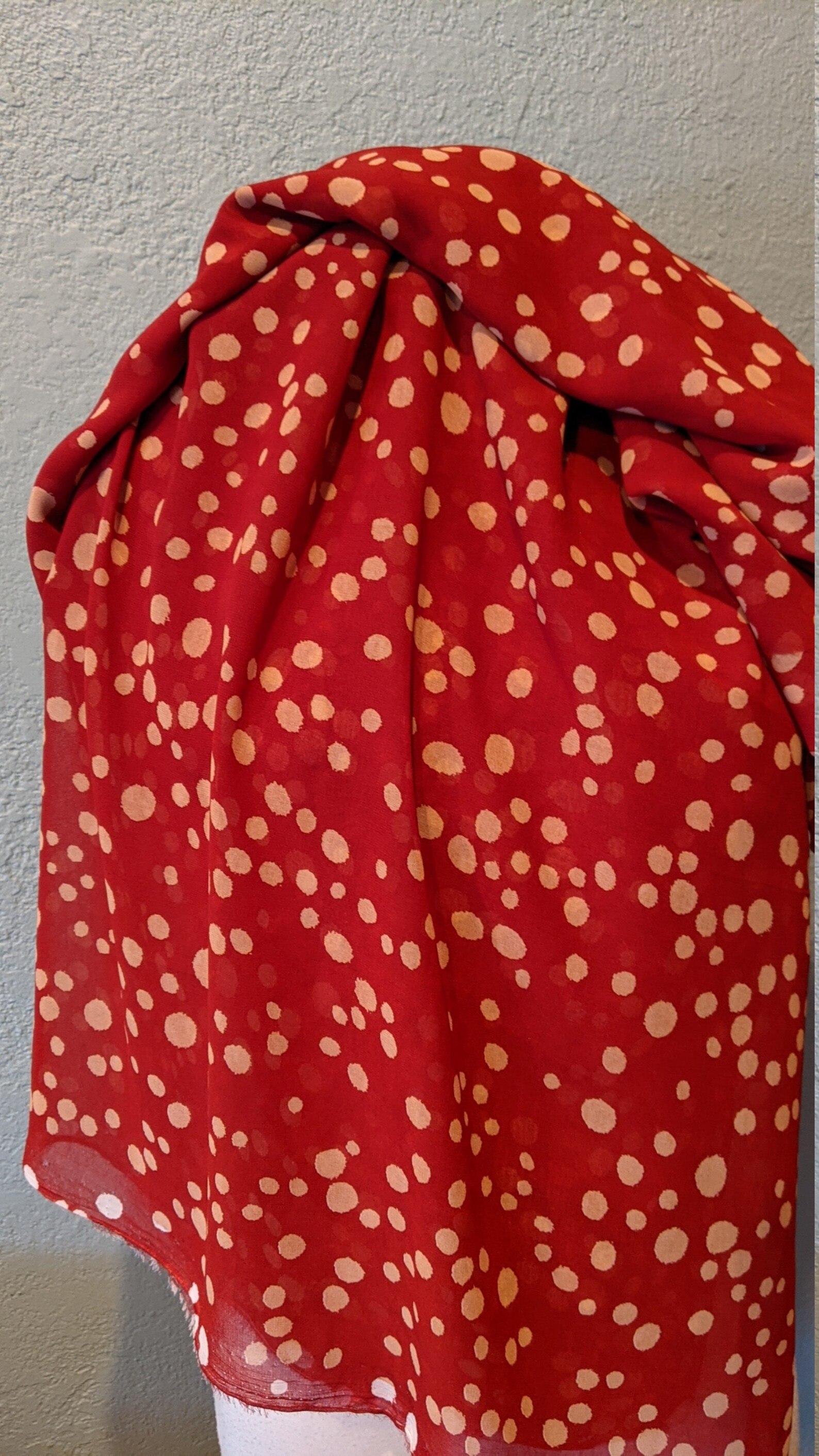One piece fabric 4 yards plus 26 inches Chiffon Fabric a Deep  Etsy