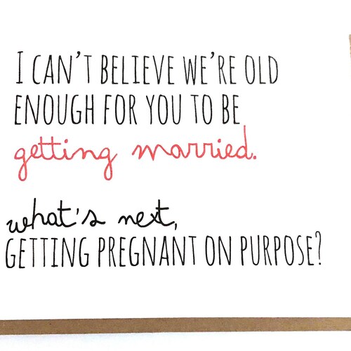 Funny Baby Congratulations Card / Pregnant on Purpose / - Etsy