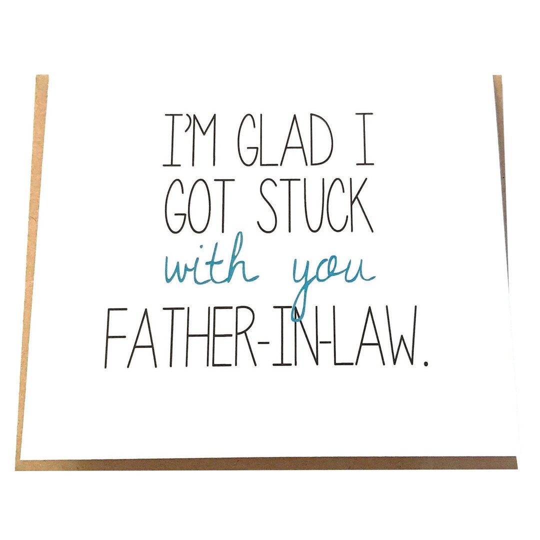 Father in Law Card Funny Card for Father-in-law Funny - Etsy