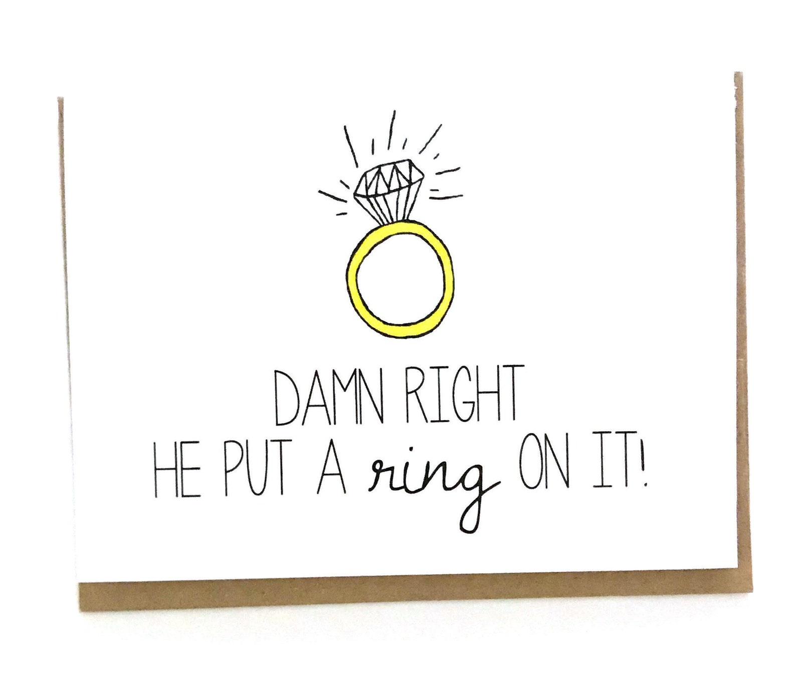 Funny Engagement Announcement Cheeky Wedding Gift Etsy