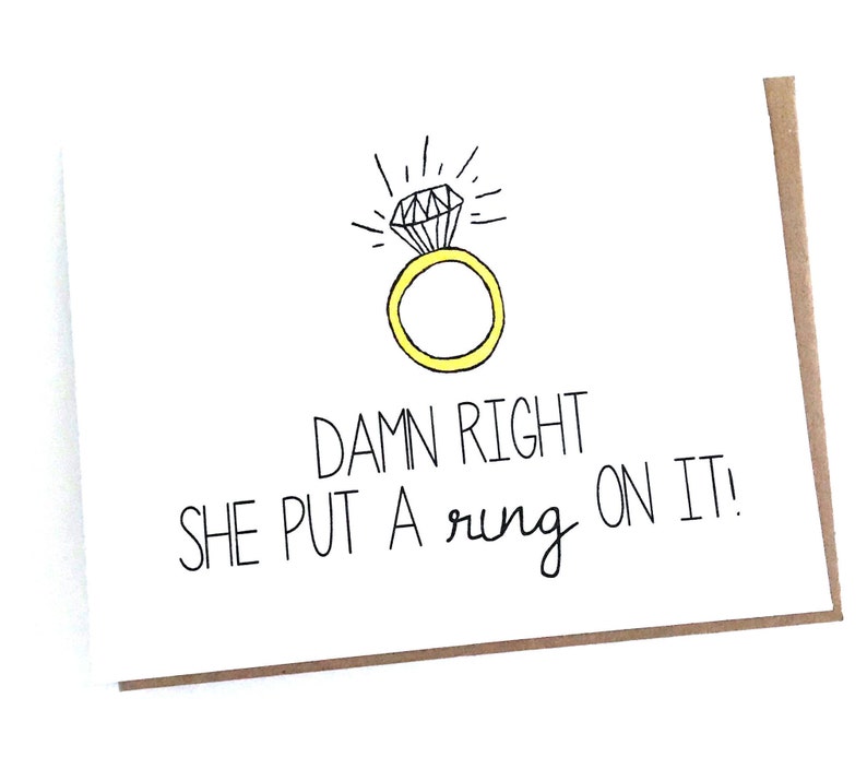 She Put a Ring On It Engagement Party Gift Wedding Favor Etsy