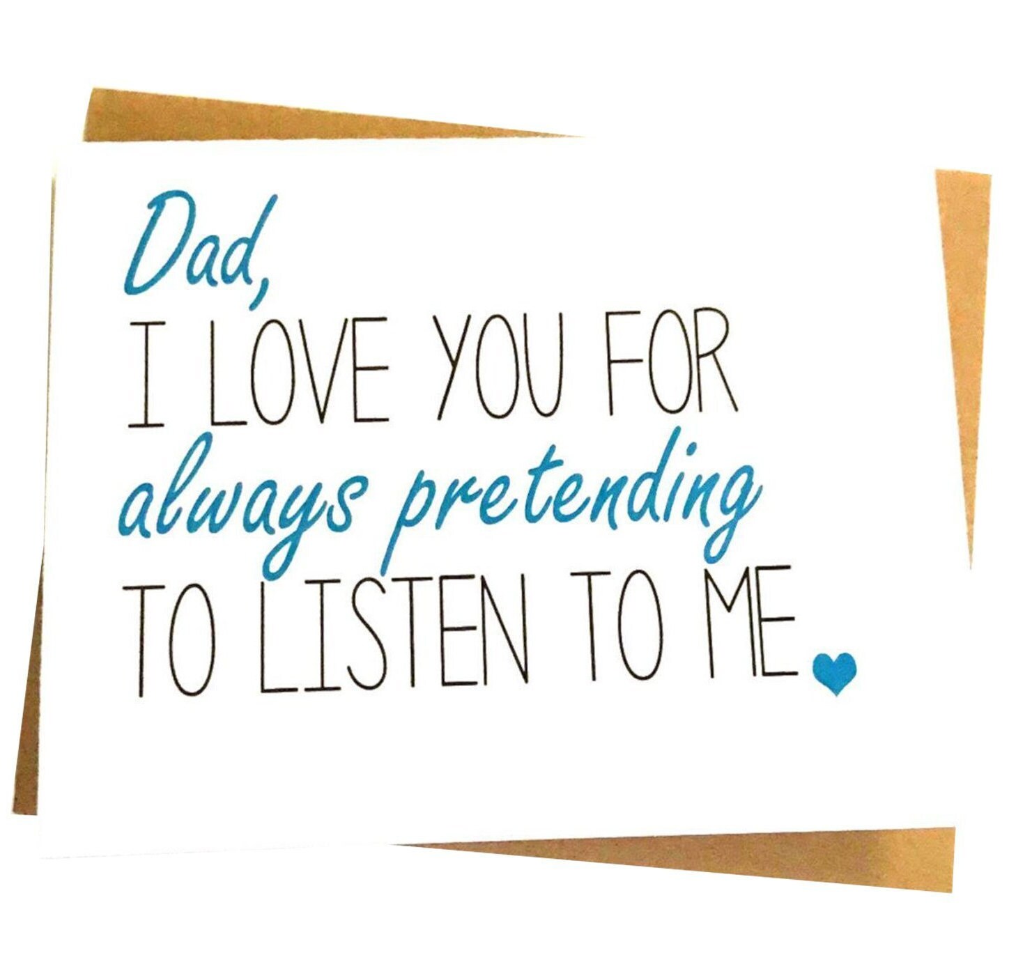 Dad Card Dad From Daughter Dad Birthday Card | Etsy