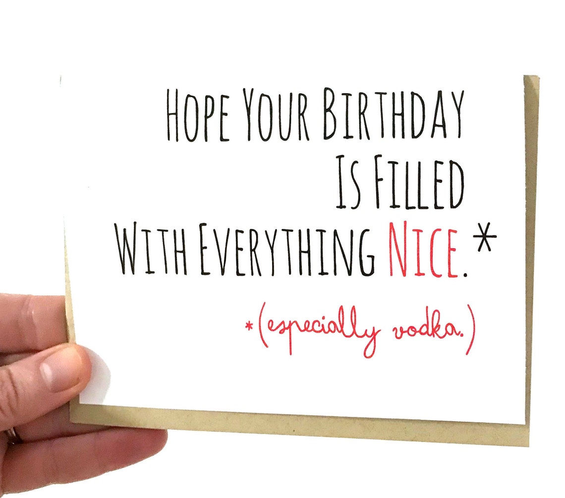 Funny Birthday Card / Humor Birthday Card / Friend Birthday Etsy UK