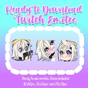 Paimon Ready to download Twitch/Discord emotes
