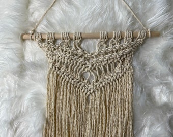 Macrame wall hanging decoration.