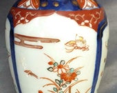Small Asian Porcelain Imari Hand Painted Miniature Urn Vase Chinese or Japanese