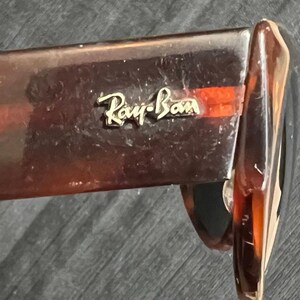 Vintage Ray-Ban B and L Wayfarer Dekko Acetate Tortoise Sunglasses Bausch & Lomb image 12