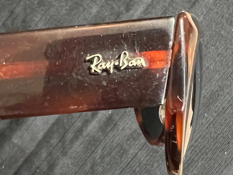 Vintage Ray-Ban B and L Wayfarer Dekko Acetate Tortoise Sunglasses Bausch & Lomb image 12