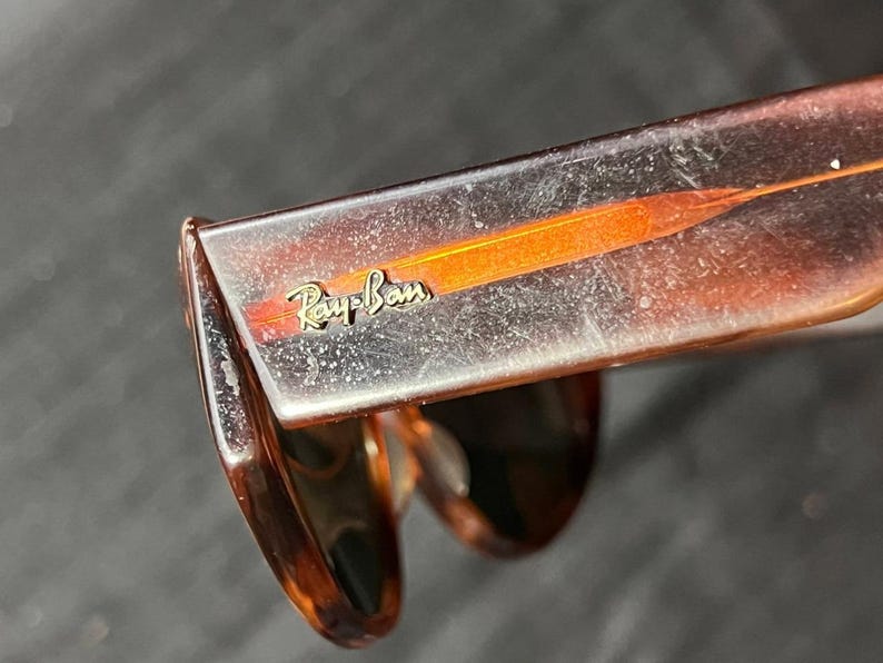 Vintage Ray-Ban B and L Wayfarer Dekko Acetate Tortoise Sunglasses Bausch & Lomb image 5