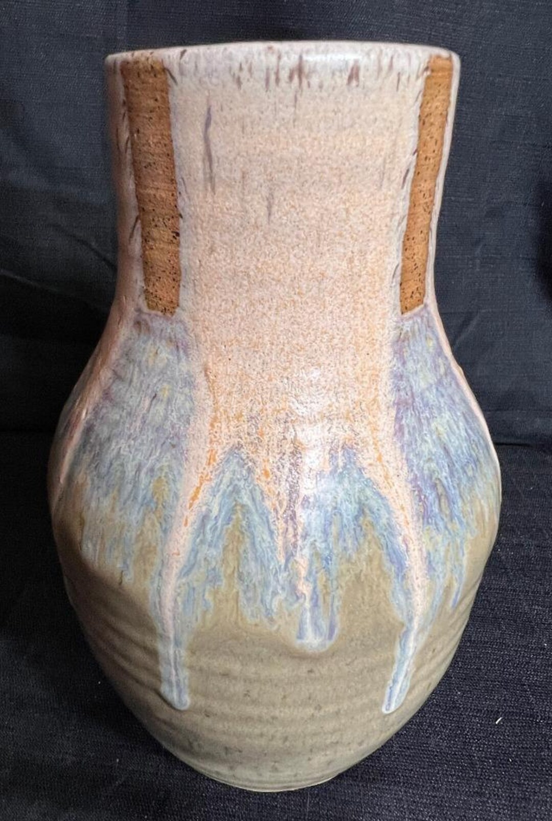 Vintage Original Artist Signed Studio Fired Glazed Art Pottery Vase - Etsy