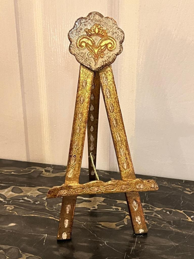 Extra Large Brass Picture Stand Vintage Brass Easel Large Brass