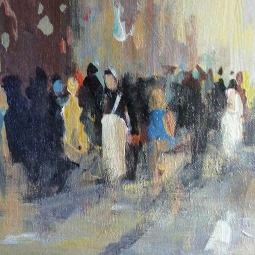 Impressionist Art Oil Painting shops Landscape Middle Eastern David G Amstrong Signed