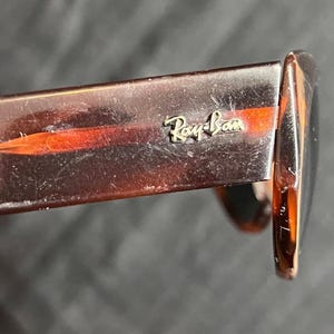 Vintage Ray-Ban B and L Wayfarer Dekko Acetate Tortoise Sunglasses Bausch & Lomb image 2