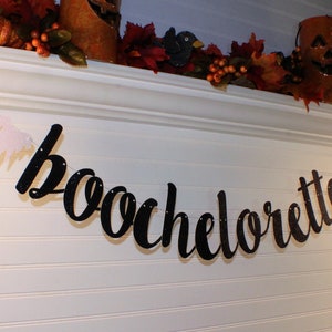 BOOCHELORETTE PARTY banner, boochelorette party, Halloween Bach Party, fall bachelorette banner, bachelorette party decorations Oct