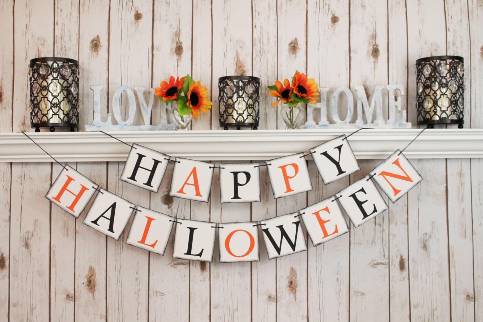 HALLOWEEN BANNER DECORATION Happy Halloween Fall Decor - Etsy