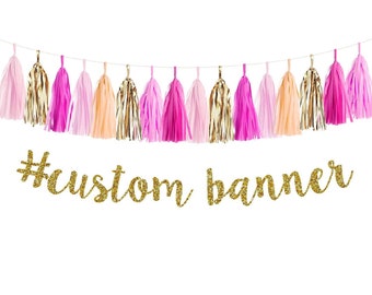 Bachelorette Party Banner - bridal shower decoration - bachelorette party - engagement party decoration - bridal shower banner - custom sign