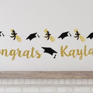 GRADUATION BANNER, Custom Graduation Party Decoration, Graduation Party Class of 2021, High School Grad Party Decor, College Grad Party