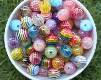 Colorful Acrylic Beads 16mm: DIY Beadable Pen Jewelry