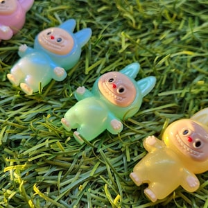 Kawaii Monster Beads – Labubu-Inspired Charms for Beadable Pens, Keychains & Crafts – Pastel Style