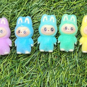 Kawaii Monster Beads – Labubu-Inspired Charms for Beadable Pens, Keychains & Crafts – Pastel Style