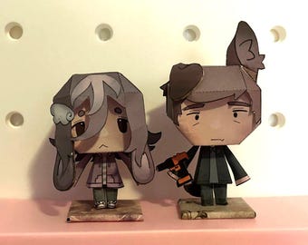 Clinical Trial Game Papercraft: Angel Martinez & Lee Smith Figurines (Digital Download, PNG File)