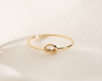 Love Knot Ring | Gold Knot Ring | Promise Ring | 14k Gold Filled Ring | Bridesmaid Ring | Friendship Ring | Thin Gold Ring | Minimalist Ring