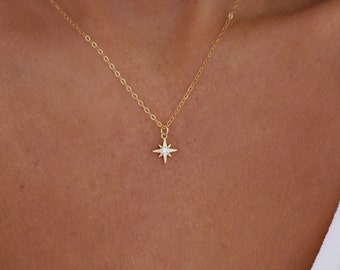 Tiny Gold Star Necklace | Mini Star Necklace | Dainty Celestial Necklace | Bridesmaids Necklace | Constellation Jewelry | Gift for Her