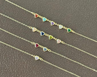 Birthstone Necklace | Mothers Necklace | Personalized Birthstone Jewelry | Custom Family Birthstone Necklace | Personalized Gift For Mom