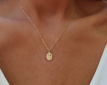 Virgin Mary Necklace Blessed Mother 