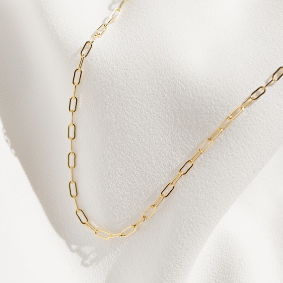 Etsy chain link necklace deals