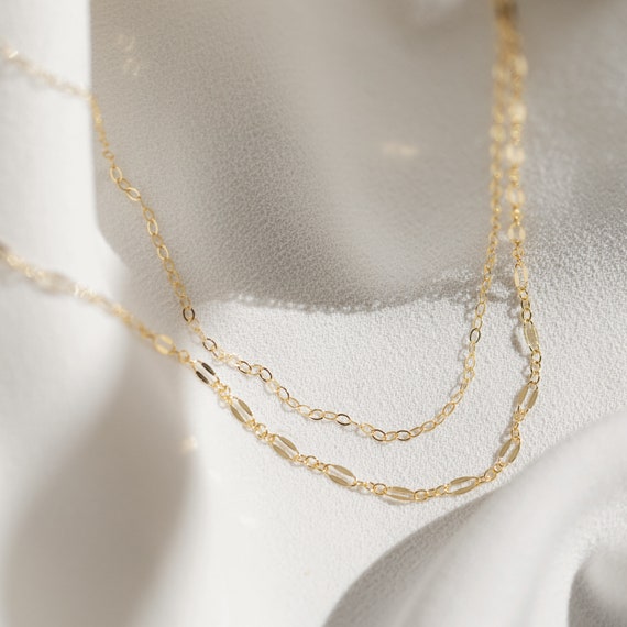 Dainty Layering Necklace Set Gold 