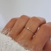 Tiny Solitaire Ring | Dainty Gold Ring | Dainty CZ Ring | Dainty Ring for Women | Thin Gold Ring | Gold Filled Ring | Minimal Ring Gold