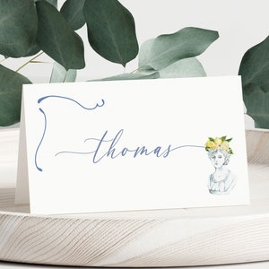 Dolce Vita Place Card | Italian Wedding Place Card | Mediterranean Place Card