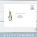 Peter Rabbit Envelope Template | Peter Rabbit Birthday | Rabbit Baby ...