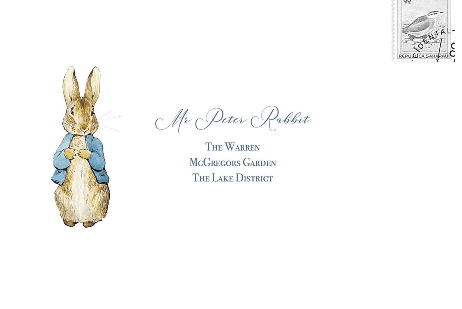 Peter Rabbit Envelope Template Peter Rabbit Birthday - Etsy UK