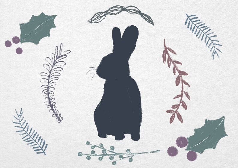 Bunny Rabbit silhouette Clipart Foliage Floral Electronic Watercolour design and style PNG Downloadable Printable image relating to Bunny Silhouette Printable identify Bunny Rabbit silhouette Clipart Foliage Floral Electronic Watercolour design and style PNG Downloadable Printable