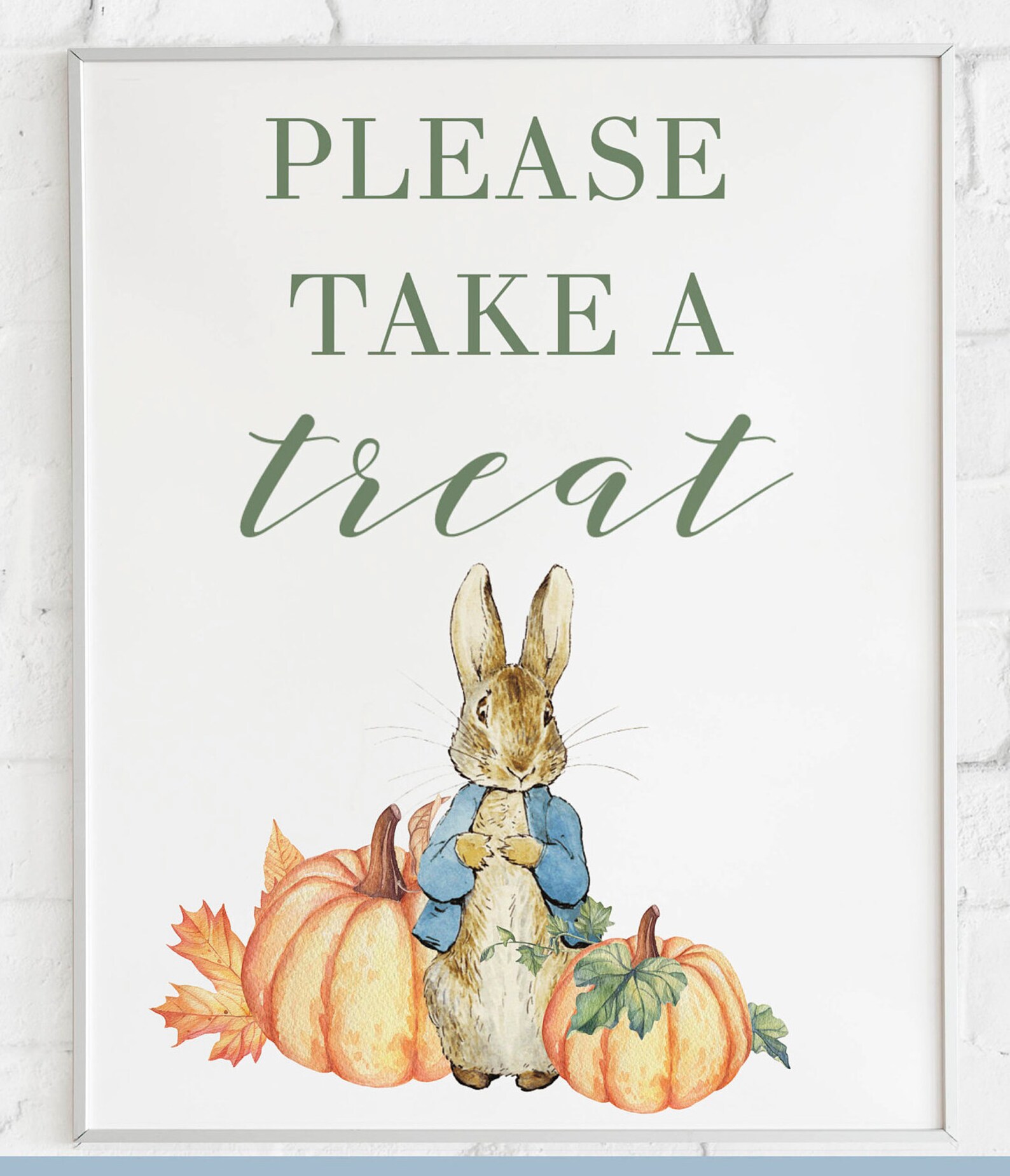 Autumn Peter Rabbit Treat Sign Fall Peter Rabbit Birthday - Etsy