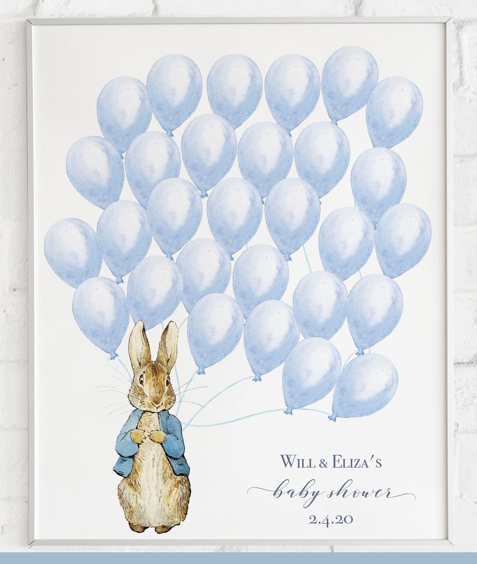 Peter Rabbit Guest Book Sign Peter Rabbit Baby Shower | Etsy