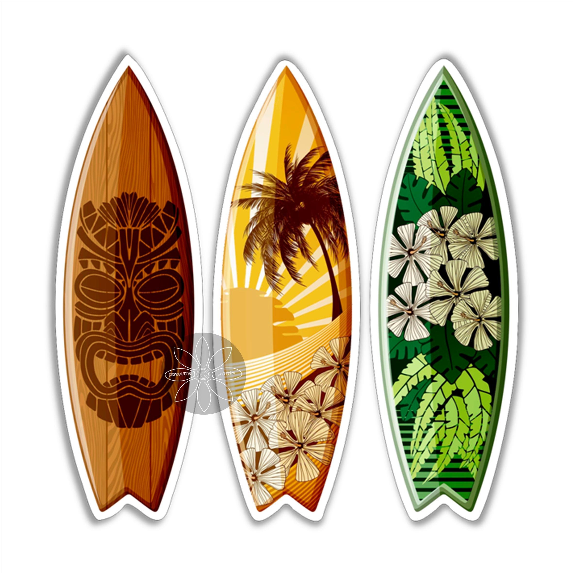 Custom Surfboard Stickers - Waterproof Surfboard Stickers